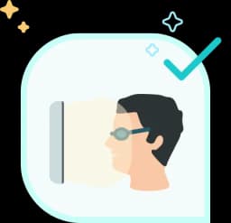 face getting radiated